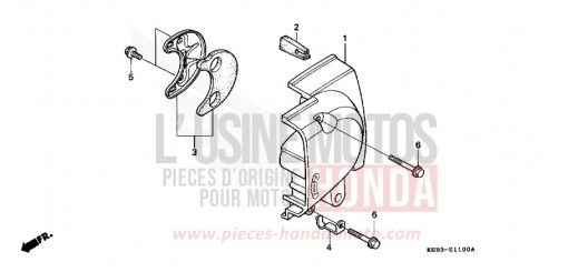 REAR CRANKCASE COVER CA125T de 1996